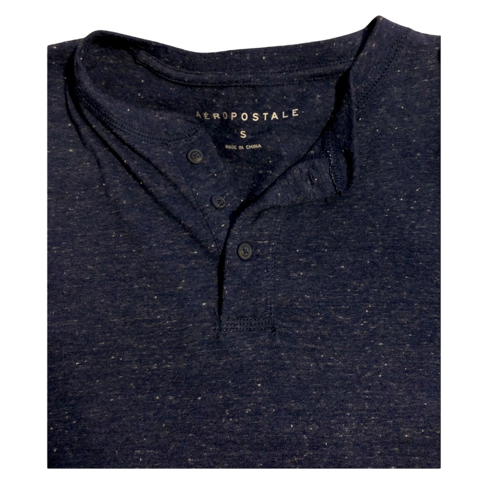 Aeropostale Navy Henley Tee